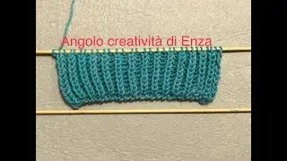 Punto Costa inglese ai ferri/Brioches stitch.