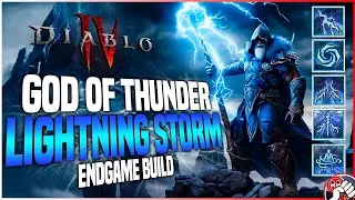 Diablo 4 GOD OF THUNDER! Lightning Storm Druid Build! No Unique Endgame Build