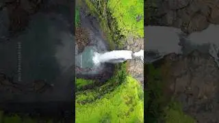 Guess the waterfalls? #ytshorts #youtube #reels #nature #travel #like  #dji #djimavic #droneshots