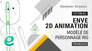 Enve. 2d animation. Modèle de personnage RIG