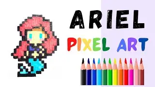How to Draw ARIEL! - Hand Drawn Pixel Art