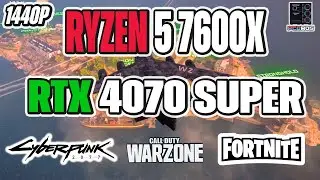 Ryzen 5 7600X + RTX 4070 Super Benchmarks - 1440P