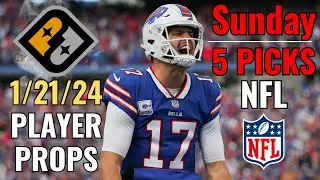 PRIZEPICKS NFL SUNDAY GAMES 1/21 CORE PLAYER PROPS!!