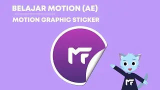 Belajar Motion After Effects - Sticker Motion Graphic Effect Tutorial