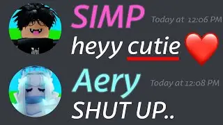 When Simps Meet Aery Kit.. (Roblox BedWARS)