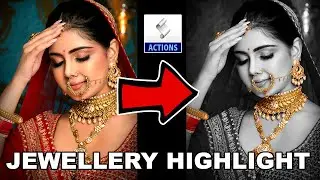Jewellery Highlight Photoshop Action l 1-Click Jewellery Highlight l Photo Editing Action