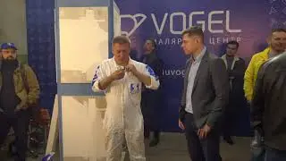 SEMINar VOGEL часть 2, практикум с Сергеем Гапченко, нанесение материалов SEMIN аппаратом GRACO MARK