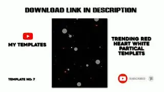 Trending red heart white snow particals Templets black screen 