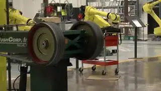 ABB IRB 6700 IRC5 Performing Sanding and Buffing