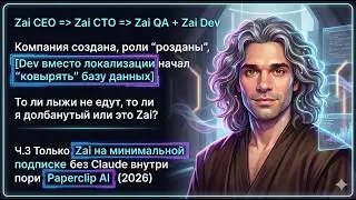 Ч.3 Автономный Zai в Paperclip, возможен? Dev ковыряет BD вместо локализации (2026)