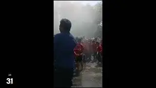 kegiatan latihan pemadam kebakaran.