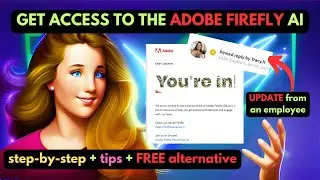 Access the Adobe Firefly Ai | new step-by-step tutorial + tips + FREE alternative
