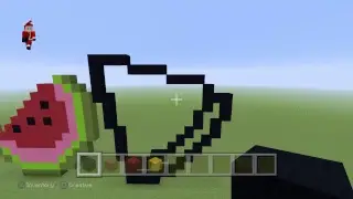 How to make a pizza Pixel art in minecraft easy!