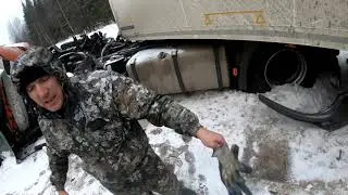 Срочно! Жёсткое ДТП! на северной трассе! Делко и Частник из Мурманска