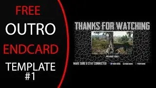 Free Clean Outro Template ( PSD and Sony Vegas File included )