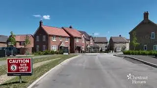 Drone Tour of Chestnut Homes Chantrey Park development in Market Rasen, Lincolnshire