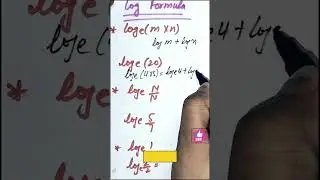 #maths #logarithm #logarithms #formula Math Logarithm Formulas