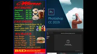 How to create Menu Card | Menu Card Design in Photoshop CC 2019 | New model Menu Card