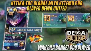 KETIKAN TOP GLOBAL MIYA KETEMU DEWA UNITED DI RANK IMMORTAL 500+ !! - MLBB
