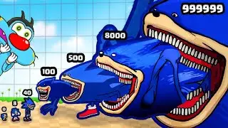 Can Oggy Evolving Baby Sonic To MAX LEVEL SHIN SONIC TAPES ?