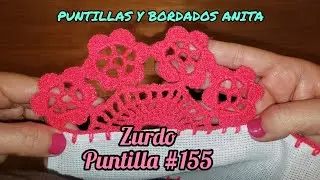 PUNTILLA #155 🌺 PARA ZURDOS UNA SOLA VUELTA