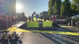 Tadej Pogačar FULL white jersey podium ceremony - Tour de France 2022 (Behind the scenes)