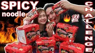 Korean SPICY NOODLE Challenge (2X) - TeamPereira Hubby & Wifey