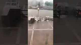 Heavy rain with hailstorm and thunderstorm in Helsinki ☔  #shorts #subscribe