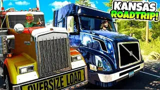Hauling a HUGE Load To Kansas with Camodo! - American Truck Simulator
