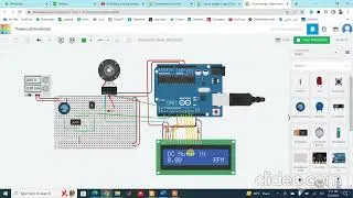 Speed of DC motor using Arduino in Tinkercad