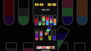 Прохождение Water Sort Puzzle level 304 👍🏻👍🏻👍🏻