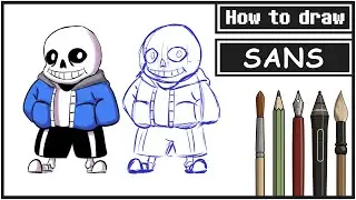 How to draw SANS  - Step by Step Art Tutorial