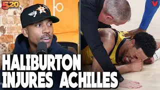 Jeff Teague REACTS to Tyrese Haliburton Achilles injury in Pacers NBA Finals loss to Thunder