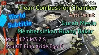 Yamaha Mio i 125 | how to clean combustion chamber motorcycle without disassembling the engine