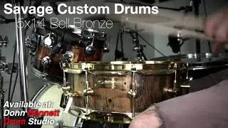 Savage Custom Drums Snare Demo | Donn Bennett Drum Studio