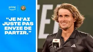 🗣 LA RÉACTION D'ALEXANDER ZVEREV, QUALIFIÉ POUR LES 1/4 DE ROLAND-GARROS