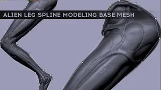 Alien Leg Spline Modeling Base Mesh | 3dsMax | Video