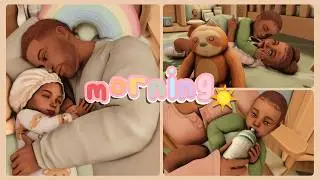 Our Morning Routine! Sims 4 Family Gameplay Ep.7 🥞 
