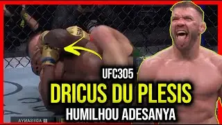 LOUCURA🚨 DRICUS DU PLESIS SOFRE MAS QUASE APAGA ADESANYA #ufc305