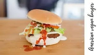 American vegan burger | junk food edition
