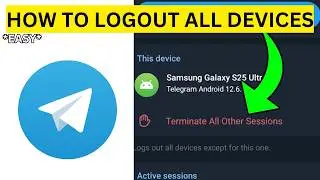 How To Logout From All Devices on Telegram(EASY)