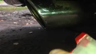 очистка хром выхлопа на Камри