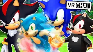 Sonic & Shadow Meet Lego Sonic & Lego Shadow! (VR Chat)