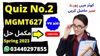 mgmt627 quiz 2 spring 2023 | mgmt627 quiz 2 2023 | mgmt627 quiz 2 solution spring 2023