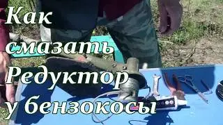 КАК СМАЗАТЬ РЕДУКТОР У БЕНЗОКОСЫ.