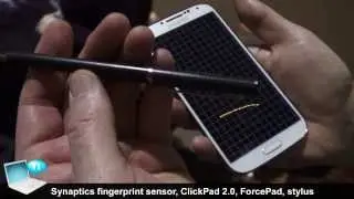 Synaptics fingerprint sensor, ClickPad 2.0, ForcePad and stylus