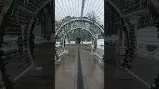 Новогодняя Москва. Станция метро Кропоткинская. Гоголевский бульвар