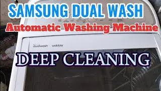 SAMSUNG DUAL WASH WOBBLE AUTOMATIC WASHING MACHINE DEEP CLEANING