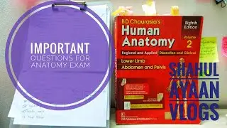 IMPORTANT ANATOMY QUESTIONS// 1ST YEAR BPT PHYSIOTHERAPY//SHAHUL AYAAN VLOGS
