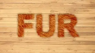 How to Make Fur Effect on Text or Object in Photoshop cc | Adobe Photoshop in Urdu & Hindi